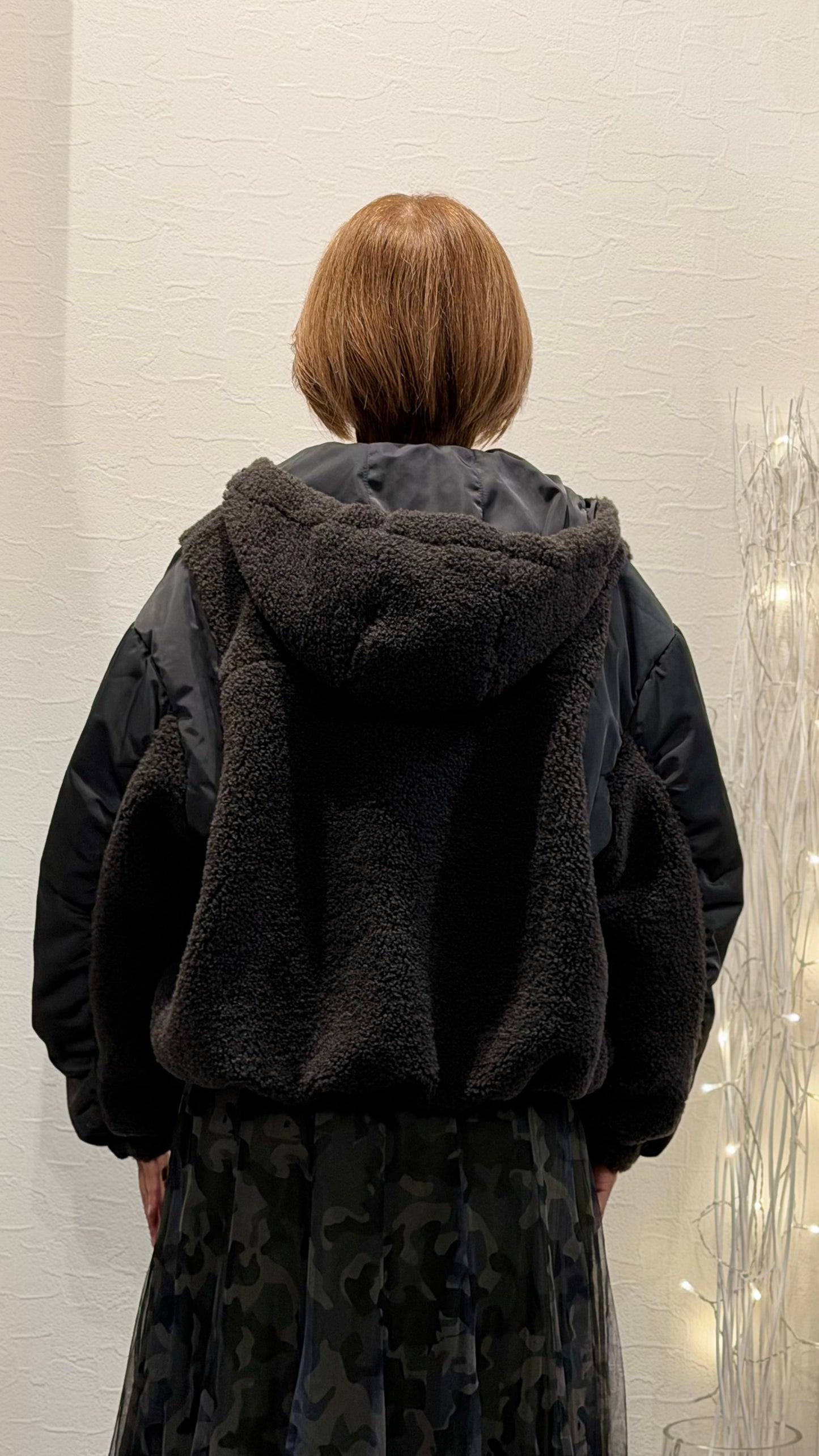 バルーンシルエット パーカーブルゾン