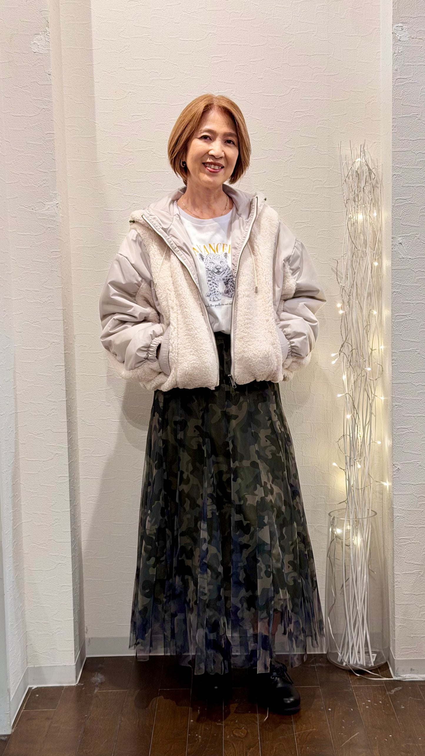 バルーンシルエット パーカーブルゾン