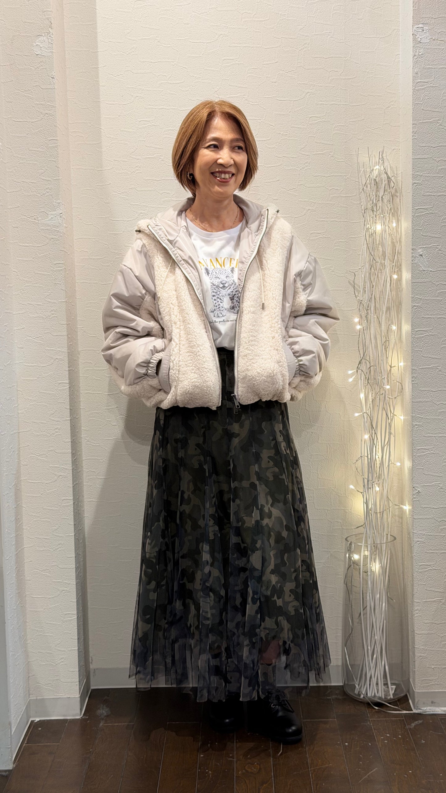 バルーンシルエット パーカーブルゾン