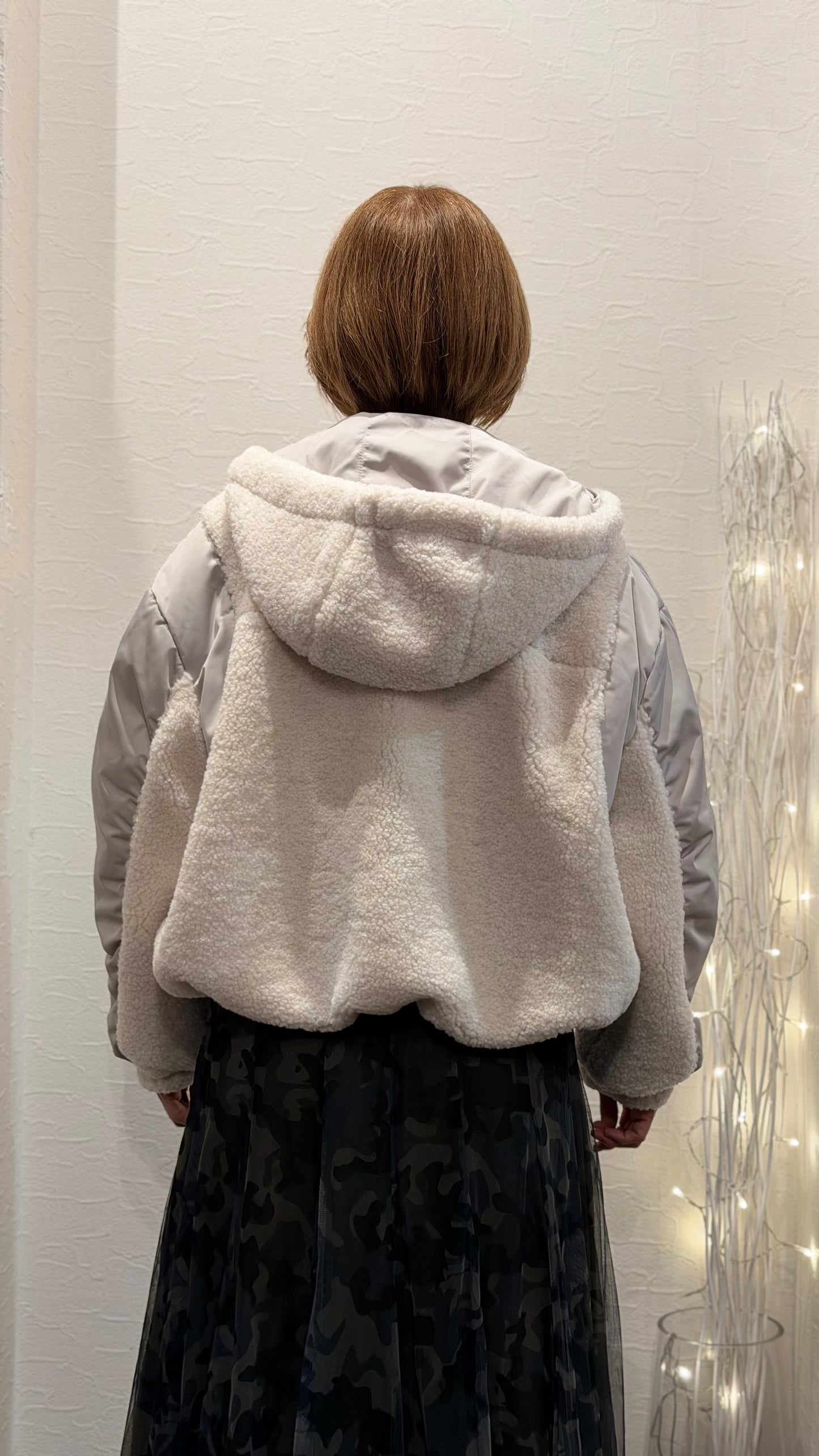 バルーンシルエット パーカーブルゾン
