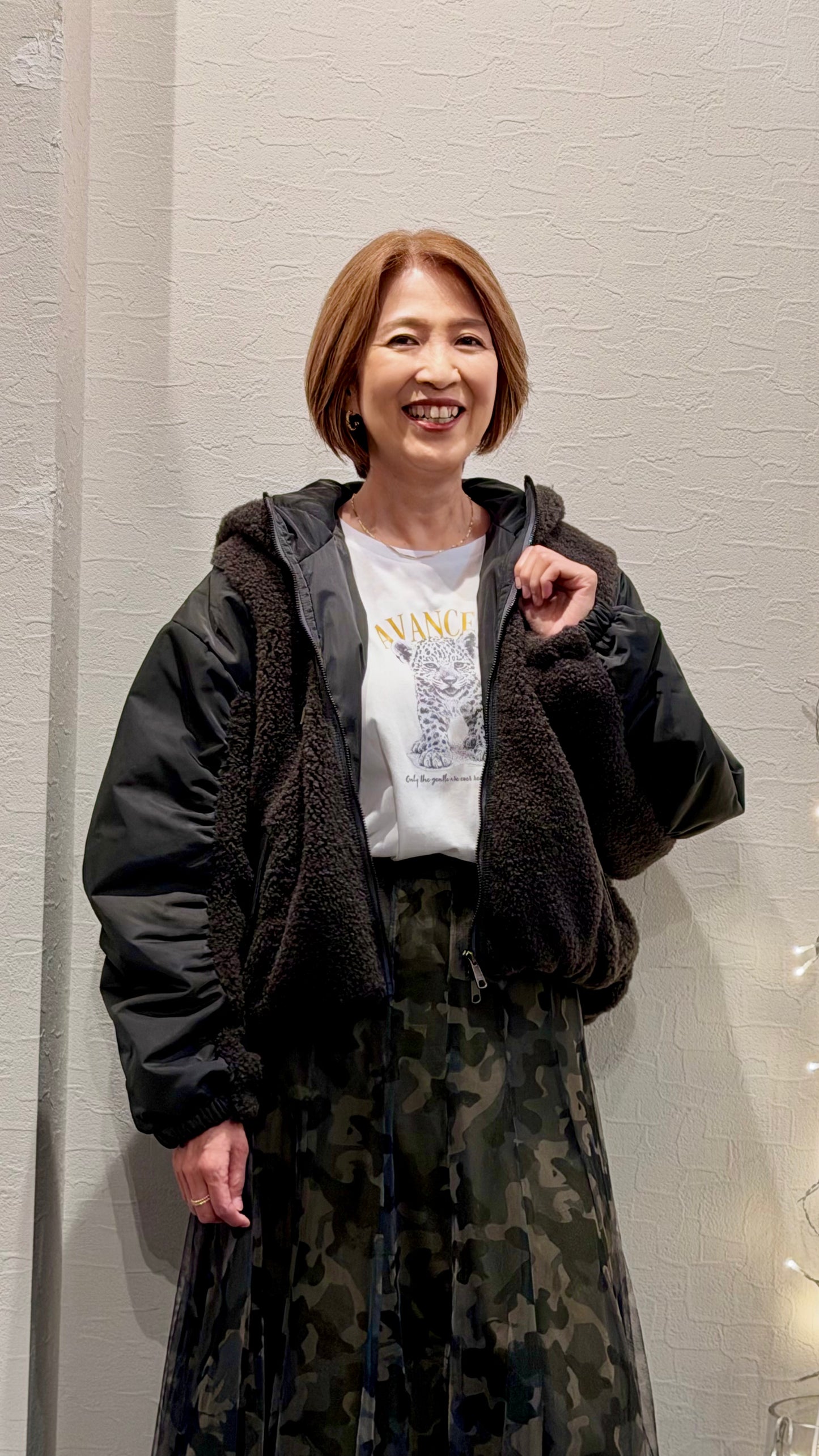 バルーンシルエット パーカーブルゾン