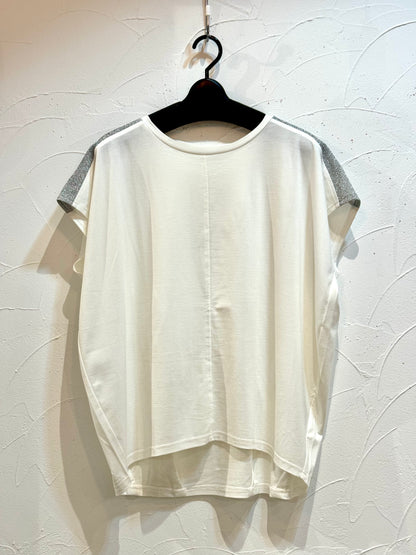 肩ラメ部分使いカットソー　30%OFFでのご提供になりました！