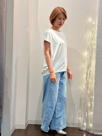 肩ラメ部分使いカットソー　30%OFFでのご提供になりました！