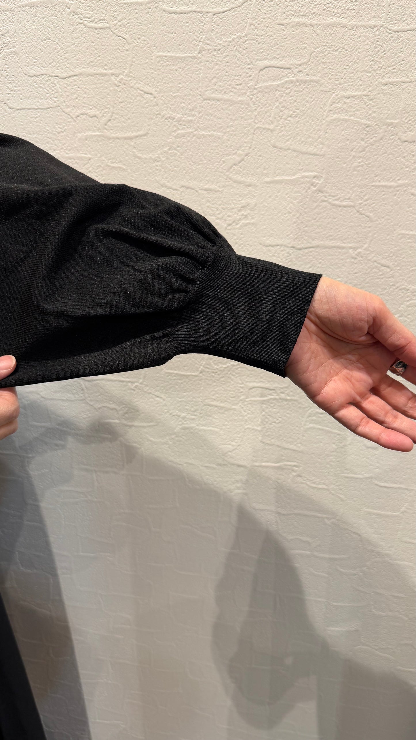 ニット部分使いAラインワンピース