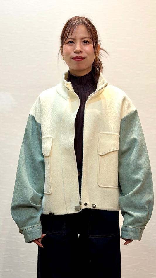 スタンド襟ブルゾン