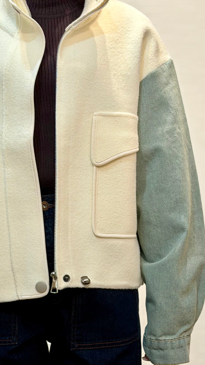 スタンド襟ブルゾン