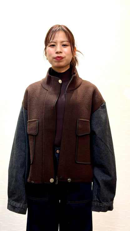 スタンド襟ブルゾン