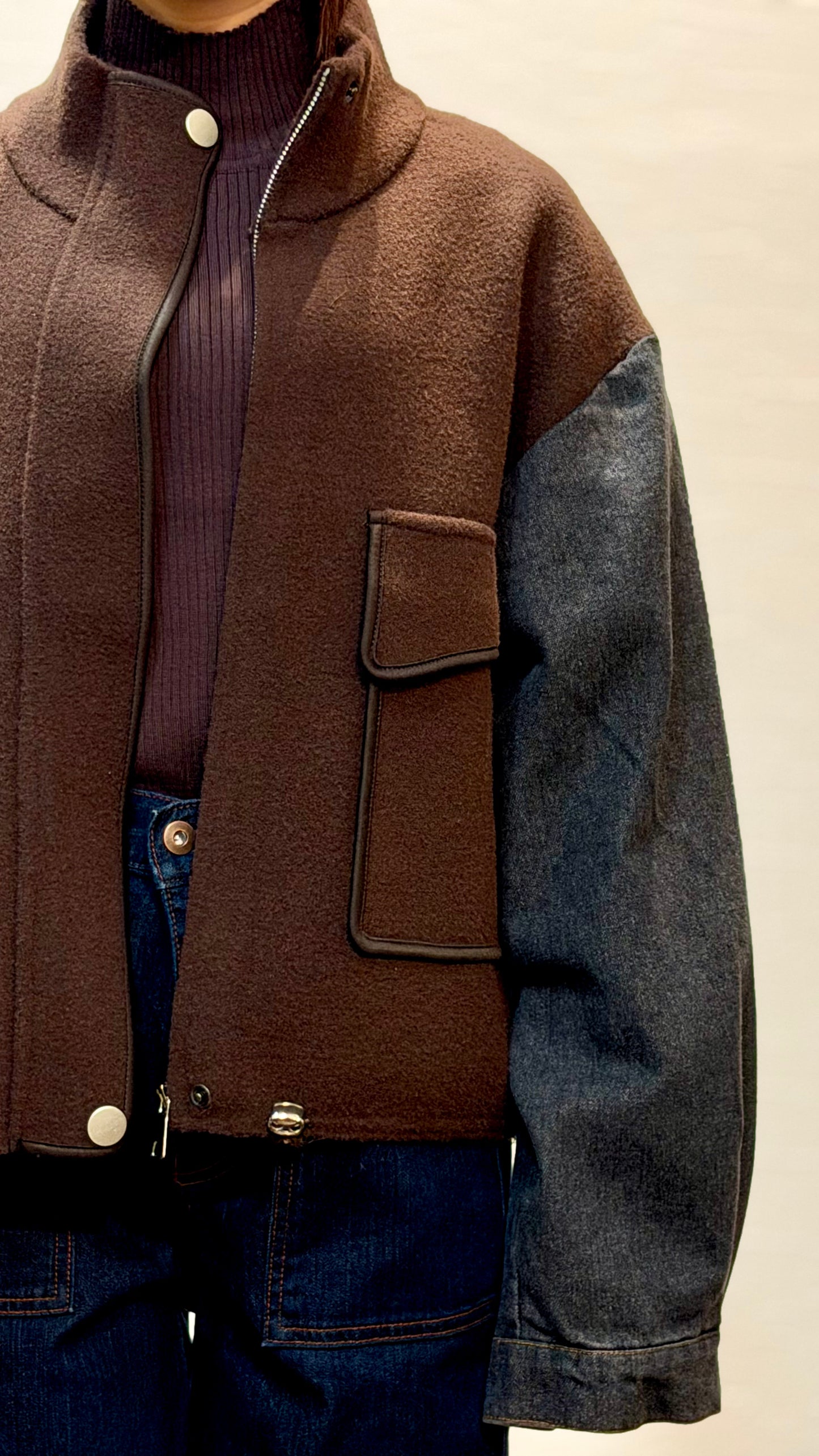 スタンド襟ブルゾン